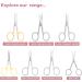 Thick Curved Gold Nail Scissors - Stainless Steel Manicure Tool for Men & Women - Ideal for Nails, Cuticles, Hair & Beard Grooming - Buy Online on GoSupps.com
