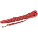 IDC Color & Gray Rubberized Leash - 20mm x 10m with Loop - Durable & Stylish Red-Grey Dog Leash for International Shipping - Buy Online on GoSupps.com