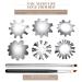 French Nail Trimmer Set with V Smile Line Cutter and Nail Brush - Stainless Steel Manicure Tools for DIY Nail Art (Silver) - Buy Online on GoSupps.com