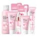 Skin Care Set Sakura Women Beauty Gift Sets Korean Skin Care Kit- Cleanser Serum Face Cream Toner Eye Cream Mud Mask-Skin Care Routine Kit (One Size Cherry Blossom-StyleA-Bae Moisturizing) Cherry Blossom-StyleA-Bae Moisturizing One Size
