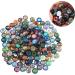 50 Set Printed Glass Cabochons - Flat Back Round Pebbles for Vintage Jewelry & Handicrafts - 1.4cm Gemstone Art Supplies - Buy Online on GoSupps.com