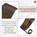 Runatur Real Hair Braid Extensions - Brown & Blonde Highlights 55cm Long Ponytail 80g #3P12 - Buy Online on GoSupps.com