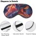Dinosaur Thunder Sleep Mask - Funny Blindfold Eye Cover for Men & Women | Adjustable Light Blocking Strap - Buy Online on GoSupps.com