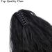 24" Corn Wave Ponytail Extension Claw Clip on Ponytails Wavy Curly Hair Extensions Jaw Pony Tail Hairpiece Jet Black 24inch (Pack of 1) Yaki-Jet Black - Buy Online on GoSupps.com