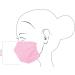 Npluseins Boil-Proof Reusable Mouth and Nose Mask - Community Mask 1514.2184 | 9x14 cm Pink - International Shipping Available! - Buy Online on GoSupps.com
