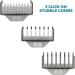 Solimo Rechargeable Beard Trimmer - 1 Blade 3 Combs & Charging Cable | International Shipping Available - Buy Online on GoSupps.com