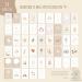 Meinbaby123 Milestone Cards | Baby's First Year Photo Set | 50 Cards & Cotton Bags | Perfect Birth Gift - Beige Boho Design - Buy Online on GoSupps.com