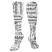 Piano concert music notes violin compression socks for women and men circulation 15-20 mmHg is the best support for sporty running cycling