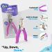 Single Hole Punch Metal Purple  1/4  Hole Puncher with Soft Grip Handles for Paper and Crafts Round Circle Shape  for Kids and Adults  Also Available in Green  Pink  Red  Blue  Grey  1 Pc   by Enday PURPLE 1 - Buy Online on GoSupps.com