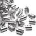 Stainless Steel Fold Crimp Ends Terminators - 100Pcs for Necklace, Tassel, Leather Jewelry - 5MM - Buy Online on GoSupps.com