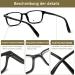 Cojwis 2 Pack Blue Light Blocking Reading Glasses - Feather Hinge Anti-Dizzy Eyewear for Men & Women (1.00 Magnification 2 Black Frames) - Buy Online on GoSupps.com