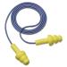3M 3404004 E A R Ultrafit Earplugs  Corded  Premolded  Yellow  100 Pairs