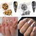 Holographic Nail Foil Glitter Flakes | 3D Sparkly Aluminum Flake | Gold Silver Nail Art Supplies | Mirror Powder Sequins | Acrylic Nails Design (4 Boxes) - Buy Online on GoSupps.com