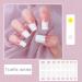 CHANGAR French Nail Polish Stickers Glitter Nail Polish Strips Decals Full Nail Wraps Stickers French Tip Design Adhesive Nail Art Decals with 2 Nail File for Home Women Girls DIY Nail Art - Buy Online on GoSupps.com