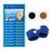 KONGDY 20 Counts Motion Sickness Patches for Cruise with 1 Pair Motion Sickness Bands Anti-Nausea Relief Sea Band Motion Sickness Patch Seasick Patch Long Efficiency About 72 Hours