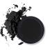 Erinde single black eyeshadow pallet nude tones matte black eye -eyeshadow palette waterproof pressed powder eyeshadow palette high pigmented & long loading basic shade eye makeup 202 black