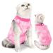 LIANZIMAU Cat Recovery Suit after Surgery Cat Bodysuit Medical Vest Cat Suit Post Surgery Kitten Recovery Suit after Spaying Anti Lick Suit Pet Recovery Clothing M Pink Cat Suit