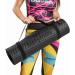 Bootymats Large Pilates Mat - 180x60 cm 9mm Thick Comfortable Black Exercise Mat for Pilates & Fitness - Buy Online on GoSupps.com