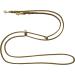 Dogeleine Fat Leather Brass Dog Leash - Adjustable 2m to 5m for Small & Large Dogs - Olive Green 8mm - Buy Online on GoSupps.com