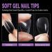 Venares 120-Piece Extra Short Almond Nail Tips | Full Cover Soft Gel Tips with Adhesive and Nail Buffer | 12 Sizes Almond Shape Nail Tips for Perfect Nails - Buy Online on GoSupps.com