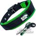 Black Rhino Comfort Collar - Super Soft Neoprene Padded Dog Collar for All Breeds | Adjustable Reflective Weatherproof - Large Green/Black XL - Buy Online on GoSupps.com