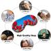 Light-Blocking Sleep Mask - Red Tulip Flowers Eye Mask for Women | Comfortable Soft Blindfold with Adjustable Strap for Men - Buy Online on GoSupps.com