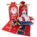 Anneome Chrismas Bags 50pcs Christmas Drawstring Bag Candy Bags Christmas Sweet Bag Xmas Storage Pouch Child Biscuit