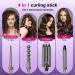 Siyaluens 4 in 1 Curling Wand Set - 3 Barrel Hair Waver with LCD Temp Control & Interchangeable Barrels - Buy Online on GoSupps.com