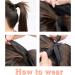 Ponytail Extensions Extension Heat Resistant Ribbon Drawstring Wavy Ponytail Hair Synthetic Short Curly Ponytail Pieces Black Brown Wavy Ponytail Hair for Women for Women(Color:001) - Buy Online on GoSupps.com