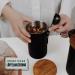 KC Kitchen & Co. Coffee Jar with Spoon for 250 g Coffee Beans or Tea (Matte Black) - Buy Online on GoSupps.com