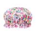 Vintage Cosmetic Co. Pink Floral Satin Shower Cap - Stylish & Waterproof - Buy Online on GoSupps.com