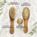 6-in-1 Baby Grooming Set | Natural Wooden Hairbrush & Comb, Nail Clippers, Scissors, File, Tweezers | for Kids & Newborns in Gift Box - Blue - Buy Online on GoSupps.com