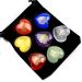 7pcs Crystals and Stones Set Crystal Set Box Natural Stone Gemstone Quartz Ornament Home Craft Mother's Day Present (Color : Q Size : 1 SET) 1 SET Q