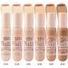Light & Coverage Concealer 6 Shades Liquid Foundation Concealer For Dark Eyes Long Lasting Color Corrector Foundation Covering Blemishes 10ml (Coffee) - Buy Online on GoSupps.com