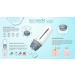 Adjustable Derma Stamp Bio Micro Needle 24 Pins Titanium - 0.25mm Microneedling Serum Applicator - Buy Online on GoSupps.com