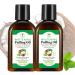 2 Pack Oil Pulling 4.2 Fl.Oz Coconut Mint Oil Pulling Mouthwash for Fresh Breath with Tongue Scraper and Measuring Cup
