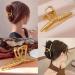 AIBEE Large Metal Hair Claw Clips - 4pcs Nonslip Big Gold Hair Clamps for Thick Hair - Buy Online on GoSupps.com