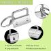 Outus 100 Pieces Key Fob Hardware Key Fob Keychain Wristlet with Split Ring (Silver 1 Inch) Silver 1 Inch - Buy Online on GoSupps.com