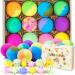 Bath Bombs for Kids with Toys Inside for Girls Boys - Surprise Bubble Bath Fizzies Vegan Essential Oil Spa Bath Fizz Balls Kit Dry Skin Moisturize Handmade 12 Set (Package May Vary)