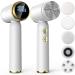 NewWay Facial Cleansing Brush Rechargeable IPX6 Waterproof with 6 Brush Heads  Rotation Face Scrubber Washer Face Exfoliator for Exfoliating Deep Cleaning Removing Blackhead White