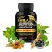 LOCRED Shilajit Capsules for Men & Women 8 in 1 with Shilajit 18000 mg Ashwagandha Ginseng Ginkgo Rhodiola Cordiceps Natural Energy & Stamina Supplement for Men 60 Capsules.