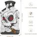 Skull Hot Water Bottle with Plush Cover | Hand Warmer for Adults & Kids - 26.5x15.3cm | International Shipping - Buy Online on GoSupps.com
