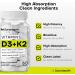 Vitamin D3 + K2 with BioPerine High Absorption 3-in-1 Formula Vegan-Friendly Non-GMO Gluten-Free Supports Bone Heart and Immune Health 60 Capsule 1 Count (Pack of 60) - Buy Online on GoSupps.com