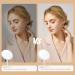 HOMEMIRO 8.0 Large Tall Round Lighted Makeup Mirror | 3-Color Dimmable & Cordless Rechargeable Vanity Mirror | Desk Brightness Adjustable Cosmetic Mirror - Buy Online on GoSupps.com