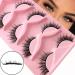 3D Cat Eye False Eyelashes - Reusable Faux Mink Eyelash Extensions Set | Fox Eye Look - 5 Pairs Handmade Natural Style - Buy Online on GoSupps.com