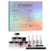 Dipping Powder Nails Set | Aokitec 14pcs Dip Powder Nail Starter Kit - 8 Colors with Glitzer Base & Top Coat for DIY Nail Art & Manicure - Buy Online on GoSupps.com