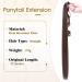 Benehair Ponytail Extension 32 Inches Long Wrap Around Ponytail Hair Extension Straight Synthetic Clip in Hairpiece for Women Medium Brown Medium Brown 32 Inches - Buy Online on GoSupps.com