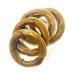 Rawhide Ring Large x 5 Natural Rawhide Dog Treats LOD3