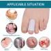 Hoogoo Gel Toe Sleeves 4 Pack Toe Tubes Protectors Pads for Middle Toe Relief Pain From Corns Blisters Calluses Sore Bent Stubbed Hammer Toes - Buy Online on GoSupps.com