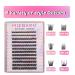 MIZ BARN Lash Clusters - 144pcs D Curl Eyelash Extensions (12-18mm) | Fluffy False Lashes for DIY at Home - Buy Online on GoSupps.com
